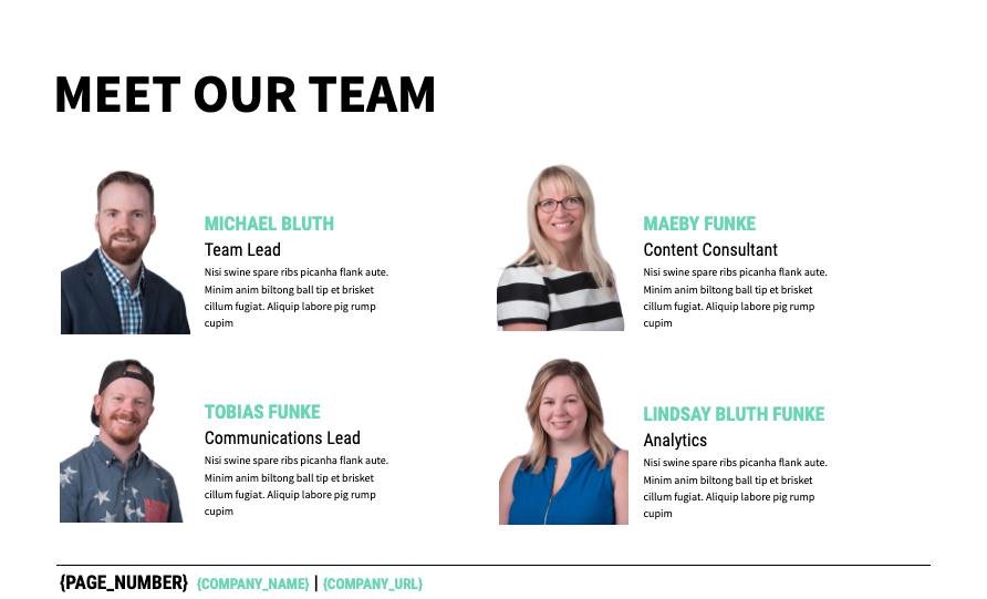 Content Marketing Proposal Template